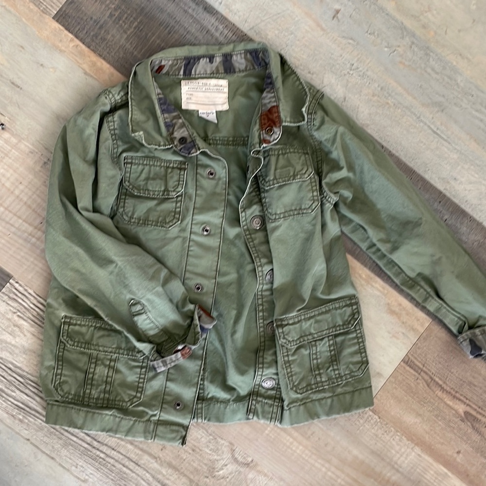 Carters Girls Army Green/Camo Jacket